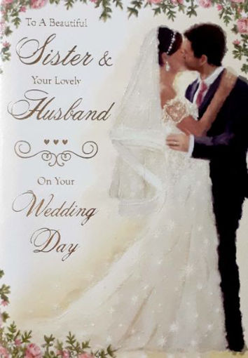 Picture of SISTER & HUSBAND WEDDING CARD